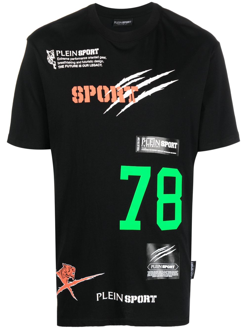 Plein Sport T-Shirt mit Logos - Schwarz von Plein Sport