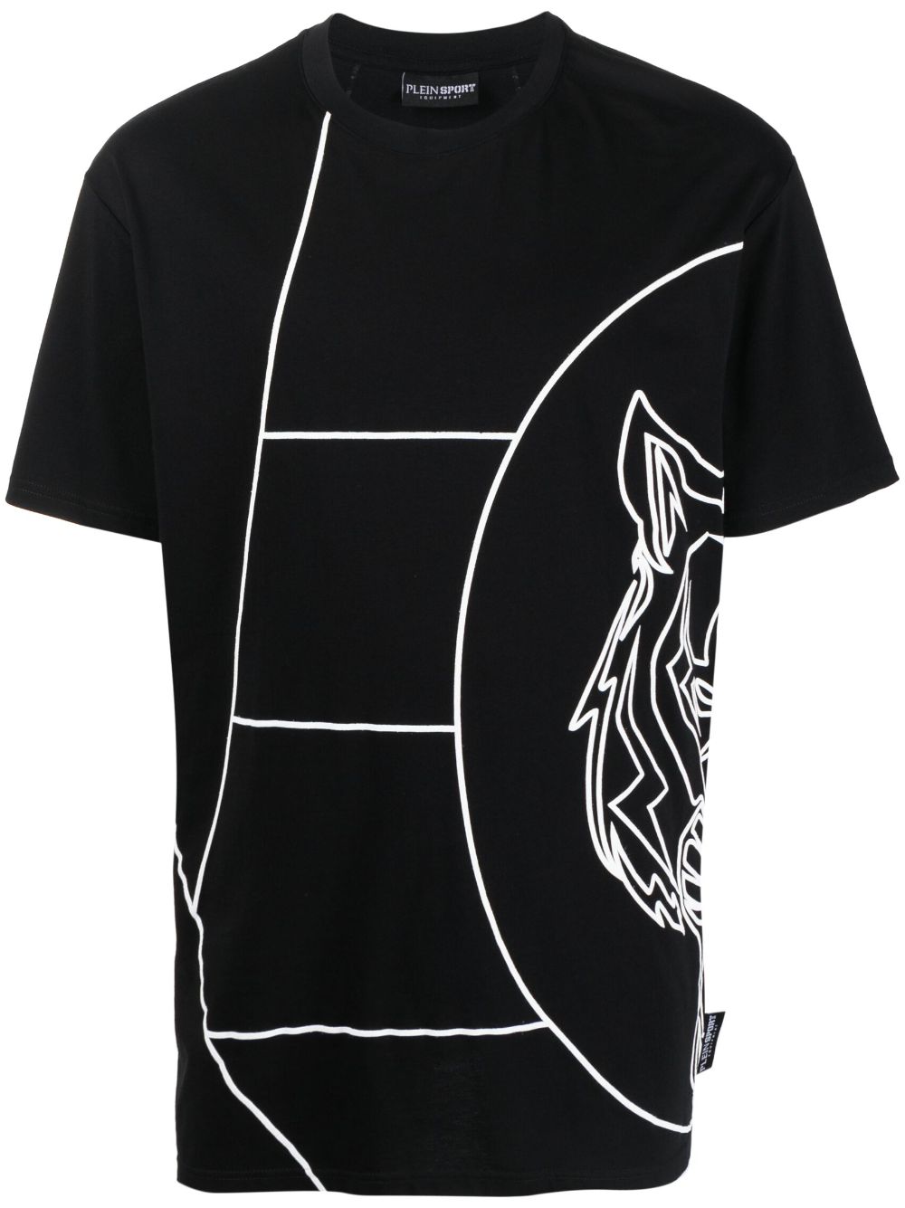 Plein Sport T-Shirt mit grafischem Print - Schwarz von Plein Sport