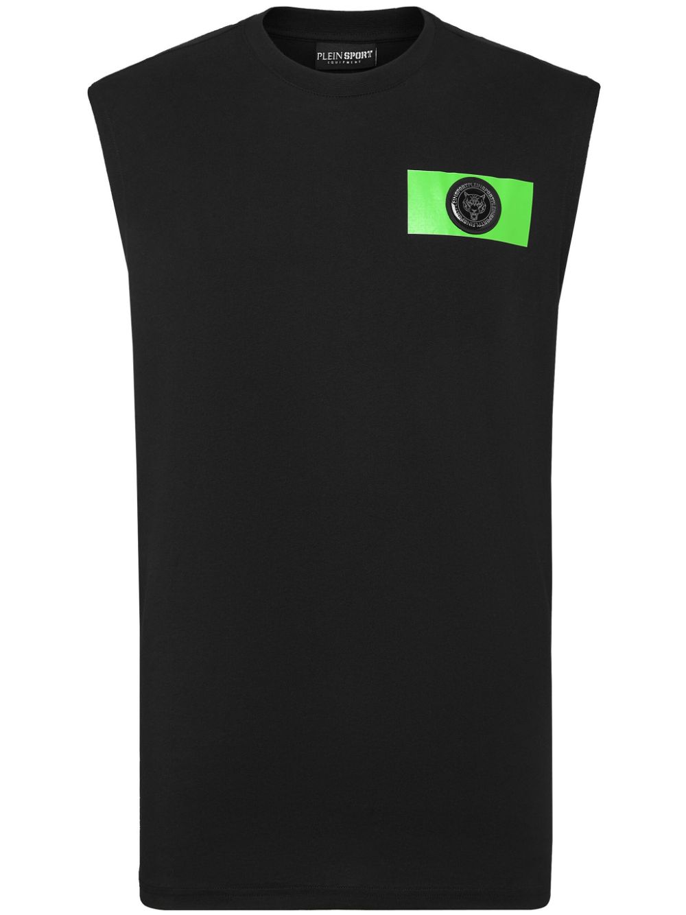 Plein Sport Trägershirt mit Logo-Schild - Schwarz von Plein Sport