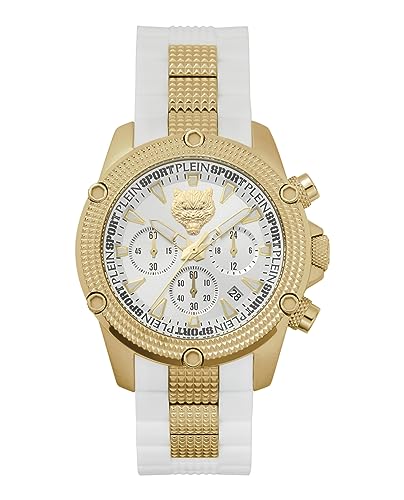 Plein Sport Unisex Uhr Analog Quarz Hurricane Chrono PSDBA0423 Silikon von Plein Sport