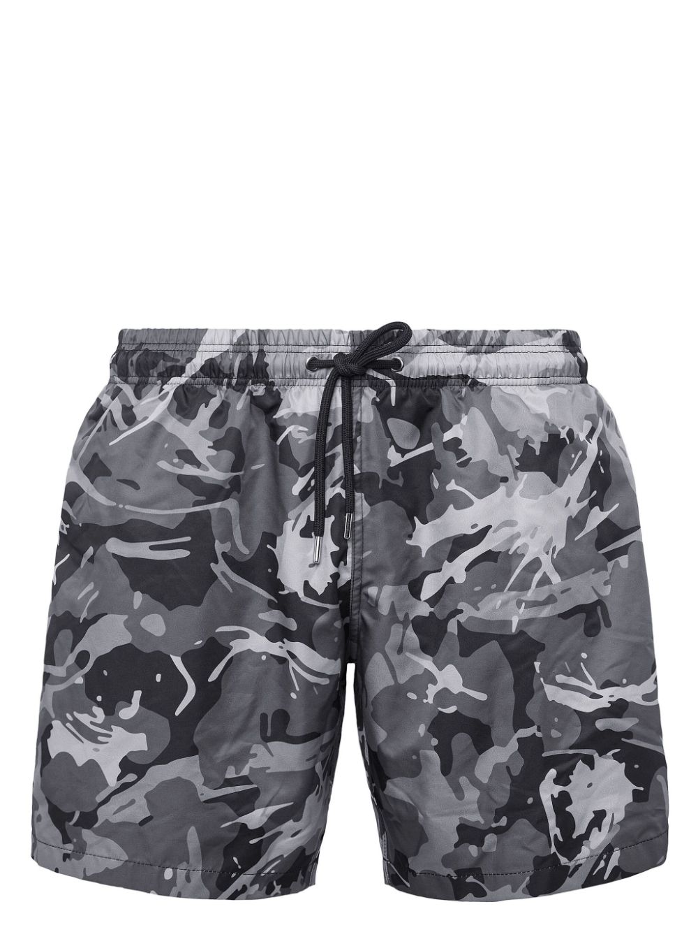 Plein Sport Badeshorts mit Camouflage-Print - Schwarz von Plein Sport