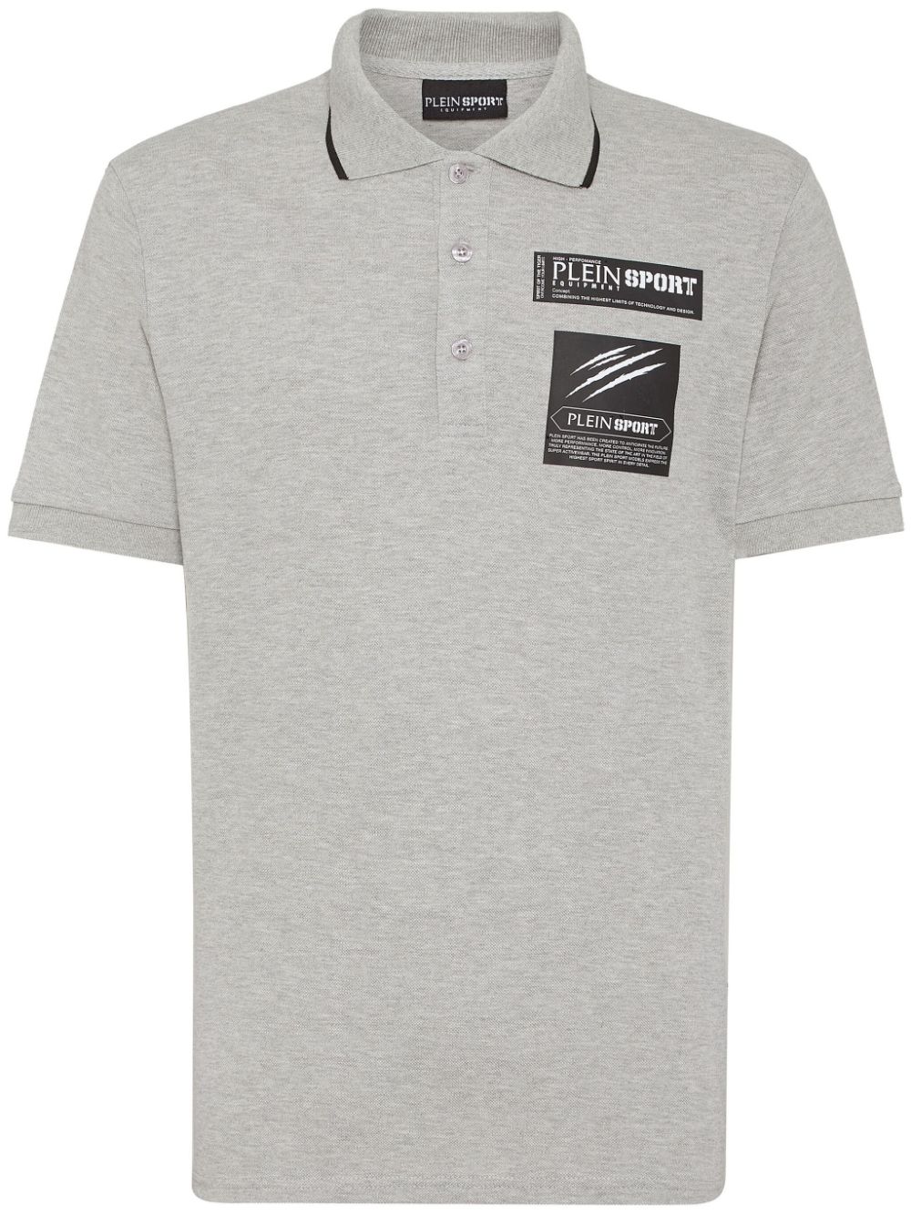 Plein Sport Poloshirt mit Logo-Print - Grau von Plein Sport