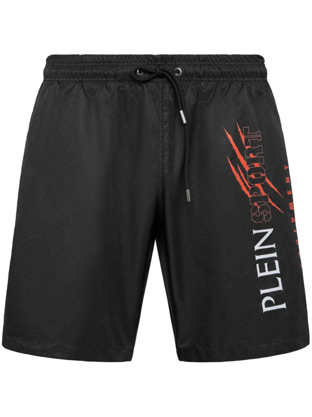 Plein Sport Badeshorts mit Logo-Print - Schwarz von Plein Sport