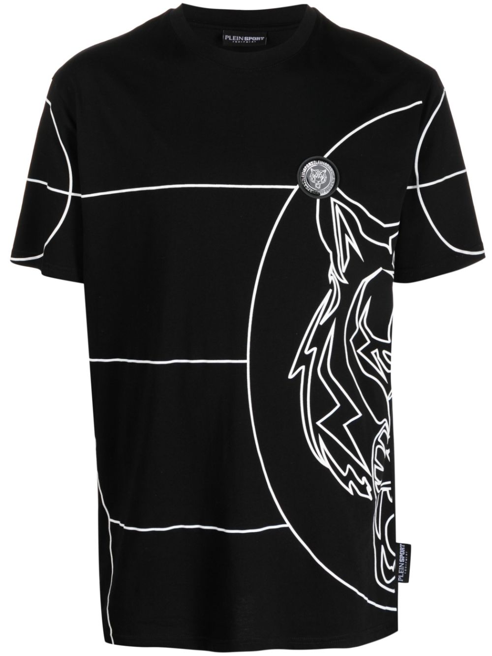 Plein Sport T-Shirt mit Tiger-Print - Schwarz von Plein Sport