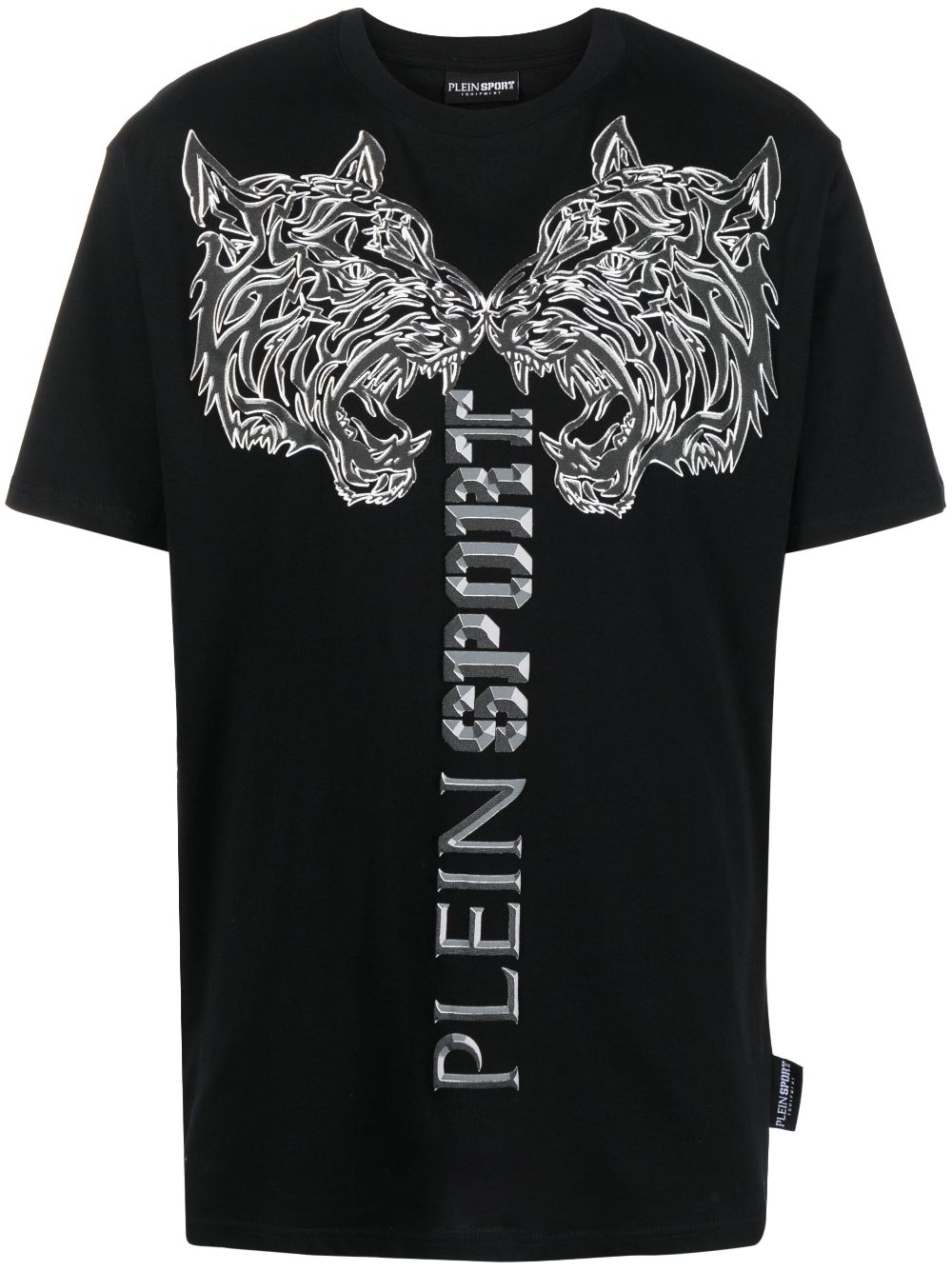 Plein Sport T-Shirt mit Tiger-Print - Schwarz von Plein Sport