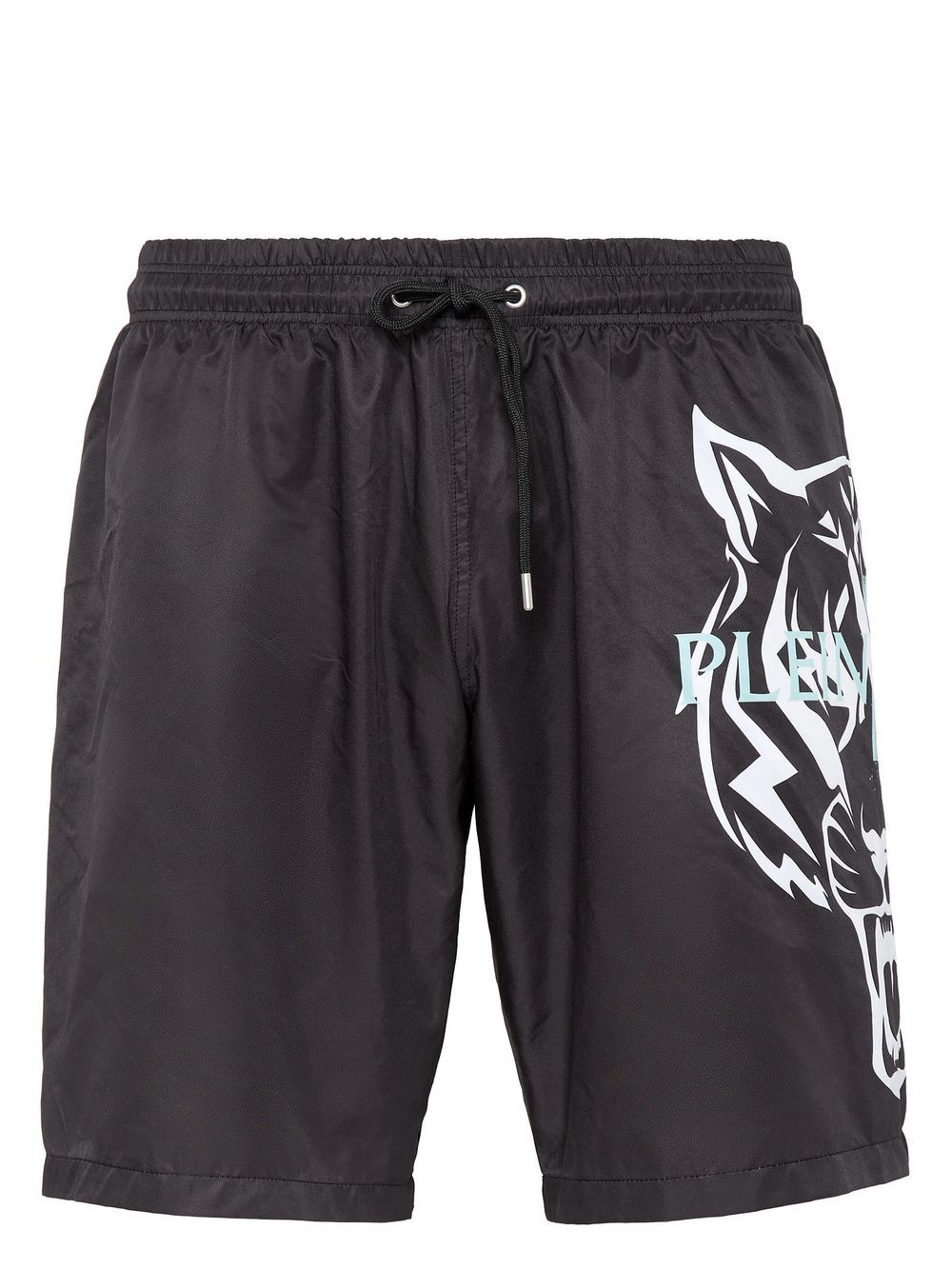 Plein Sport Badeshorts mit Tiger-Print - Schwarz von Plein Sport