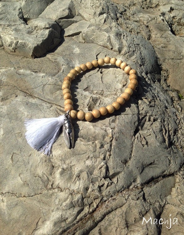 Armband Perlen Holz, Pompom, Zikade Provence Armband, Boho, Schmuck Armband Perlen Holz, Pompom, Zikade Provence Armband, Boho, Schmuck von Pleinsoleilbijoux