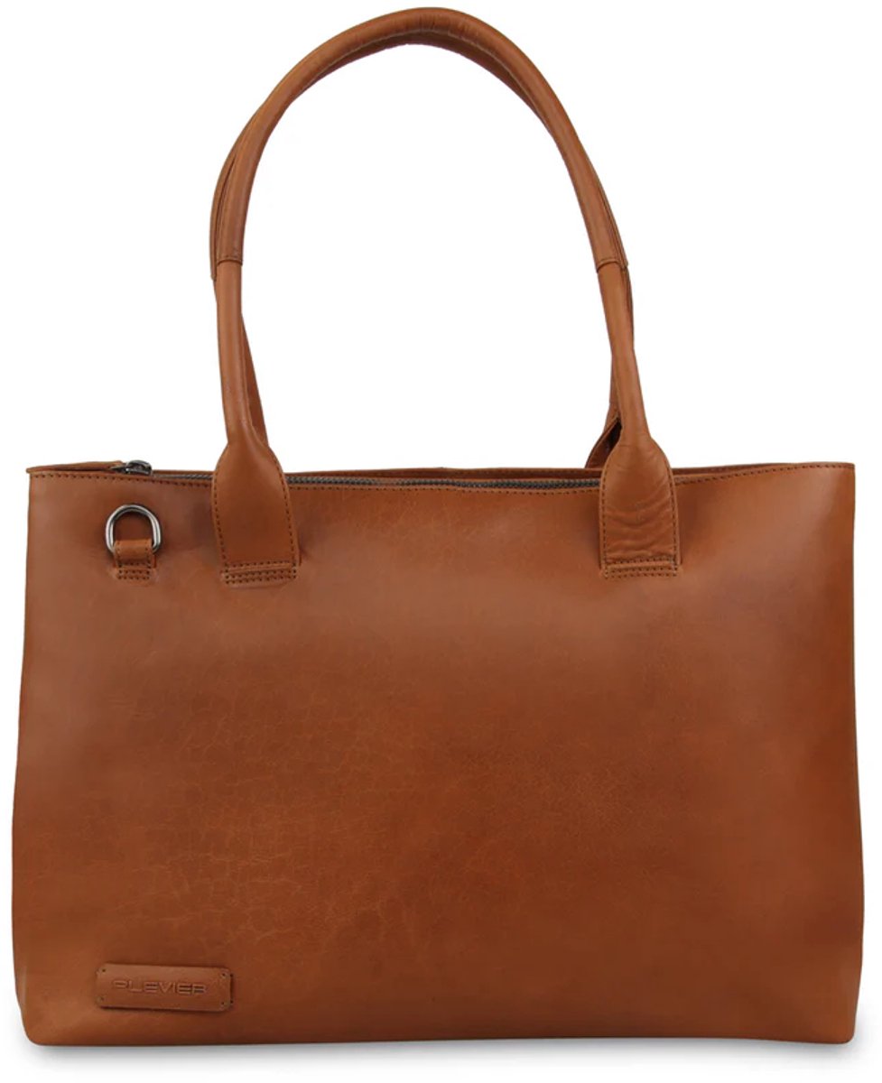 Plevier Amber Tasche Damen 16 Zoll-Cognac von Plevier