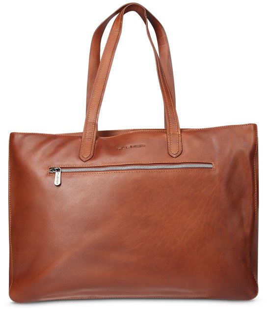 Plevier Livingstone Tasche Damen 17 Zoll cognac von Plevier