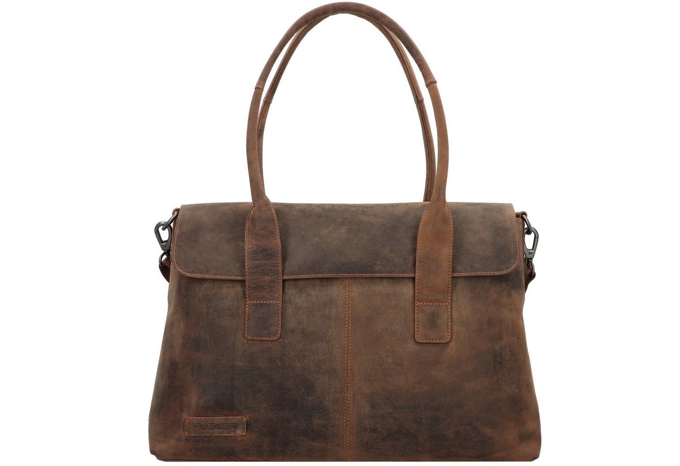 Plevier Schultertasche Retro, Leder von Plevier