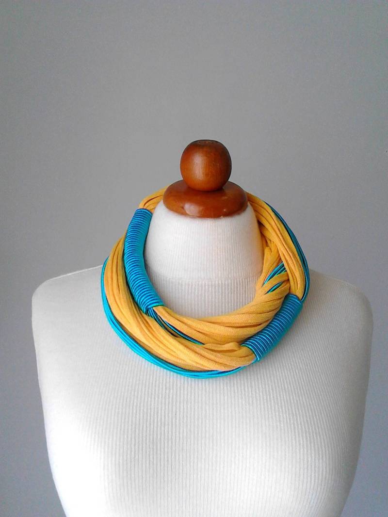 Boho Halskette Chonky Halskette Bib Boho von PlexisArt