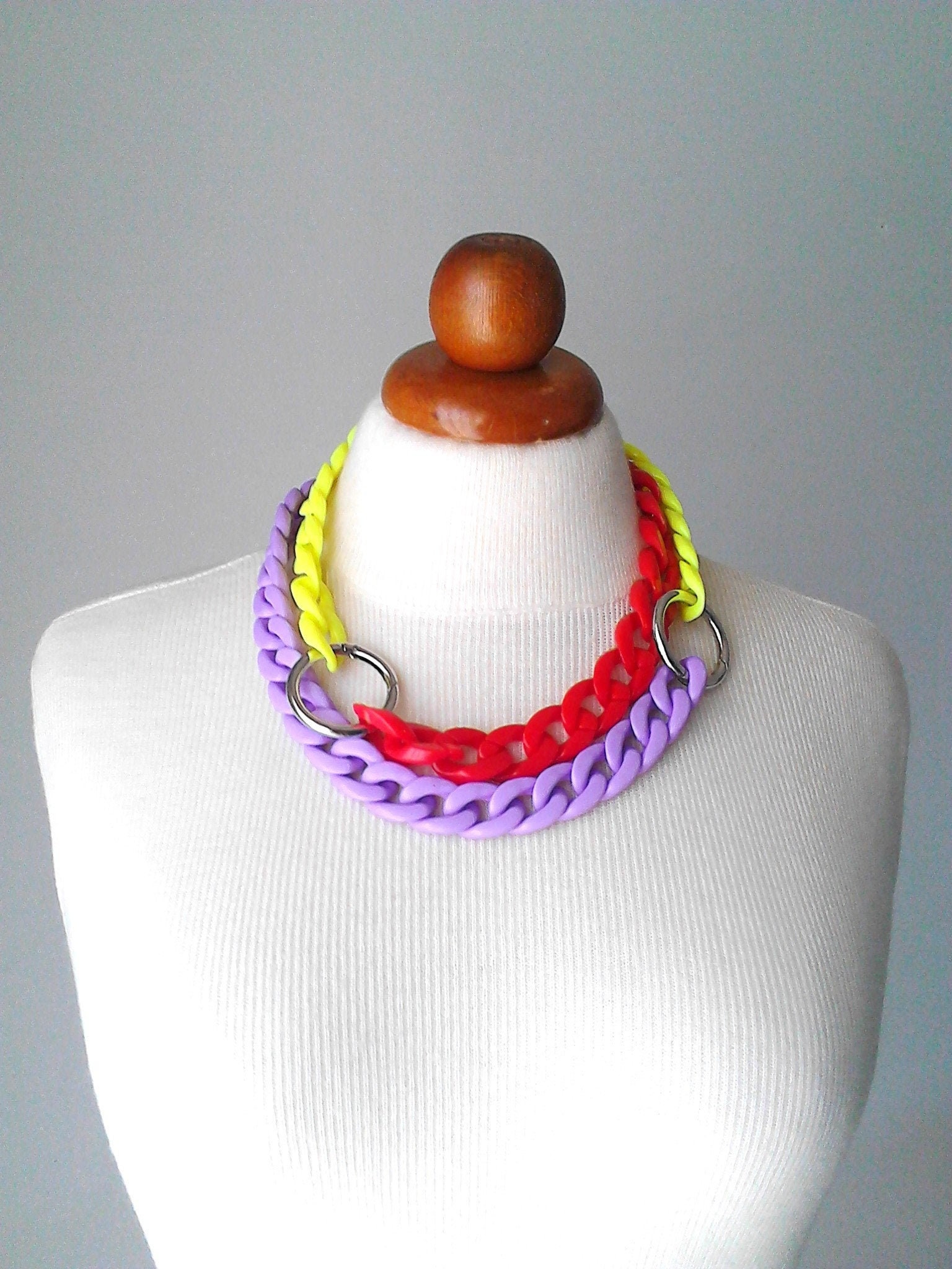 Chunky Kette Halskette Chunky Gliederkette Statement Lange Bunte Oversized Geschenk Für Sie Chunky Kette Halskette Chunky Gliederkette Statement Lange Bunte Oversized Geschenk Für Sie von PlexisArt