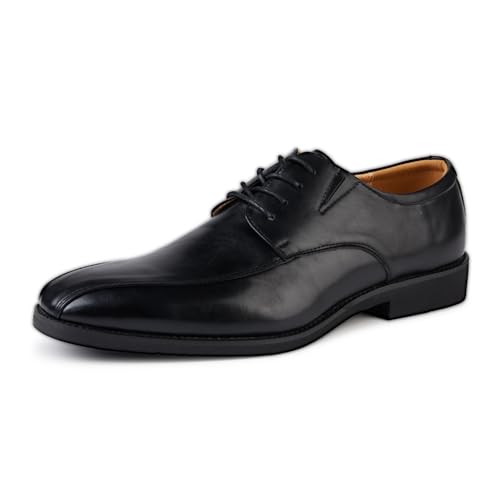 Plilima Herren Schuhe Anzugschuhe Businessschuhe Schnürschuhe Derbys Hochzeitschuhe Lederschuhe Männer Halbschuhe Klassischer (Schwarz,42) von Plilima