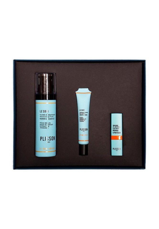 Plisson 1808 Gesichtspflege-Set Plisson 1808 Pflegeset Face Care Set - Sweet Love Tag für Tag wird Ihre Haut revitalisiert, aufgepolstert und perfekt mit Feuchtigkeit versorgt. Dieses Ritual bewahrt Ihr Jugendkapital für lange Zeit. Pflegen Sie Ihre Haut mit unserem Set Gueule d'Amour, das speziell für die männliche Haut entwickelt wurde. Unsere Produkte sind für Männer konzipiert und enthalten natürliche, wirksame und innovative Inhaltsstoffe, die in die Tiefe wirken. Hergestellt in Frankreich., 74-tlg. von Plisson 1808