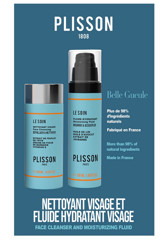 Plisson 1808 Feuchtigkeitspflege-Set Plisson 1808 Pflegeset Handsome Face Dank ihrer natürlichen und hautfreundlichen Inhaltsstoffe pflegen unsere Produkte Ihre Haut, ohne sie zu belasten oder zu schwächen. Das Duo Schönes Gesich ist für alle Hauttypen geeignet. - Es ist die tägliche Pflege für Männer, um die Haut zu reinigen und zu hydratisieren., 1-tlg. Plisson 1808 Feuchtigkeitspflege-Set Plisson 1808 Pflegeset Handsome Face Dank ihrer natürlichen und hautfreundlichen Inhaltsstoffe pflegen unsere Produkte Ihre Haut, ohne sie zu belasten oder zu schwächen. Das Duo Schönes Gesich ist für alle Hauttypen geeignet. - Es ist die tägliche Pflege für Männer, um die Haut zu reinigen und zu hydratisieren., 1-tlg. von Plisson 1808