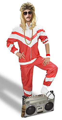 Plitsch Platsch Trainingsanzug 80er Jahre Kostüm Assi Damen und Herren Größe XS-4XL - Karneval Anzug Fasching von Plitsch Platsch
