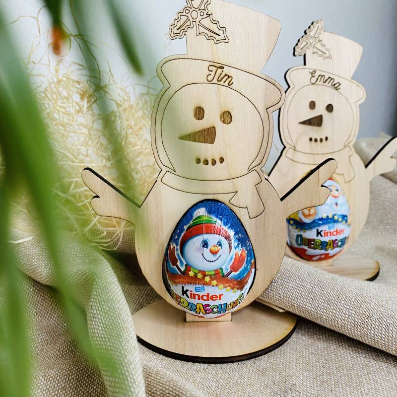 Schneemann Ü-Ei Aus Holz | Weihnachtsgeschenk I Personalisiert Schneemann Ü-Ei Aus Holz | Weihnachtsgeschenk I Personalisiert von PlotterCreative