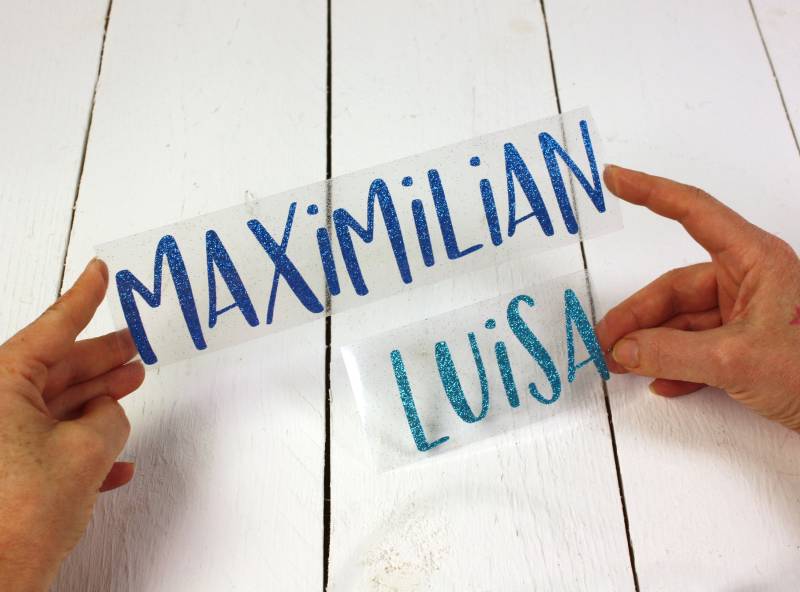 Bügelbild Wunschname in Diamond Glitter Bügelbild Wunschname in Diamond Glitter von Plotterfabrik