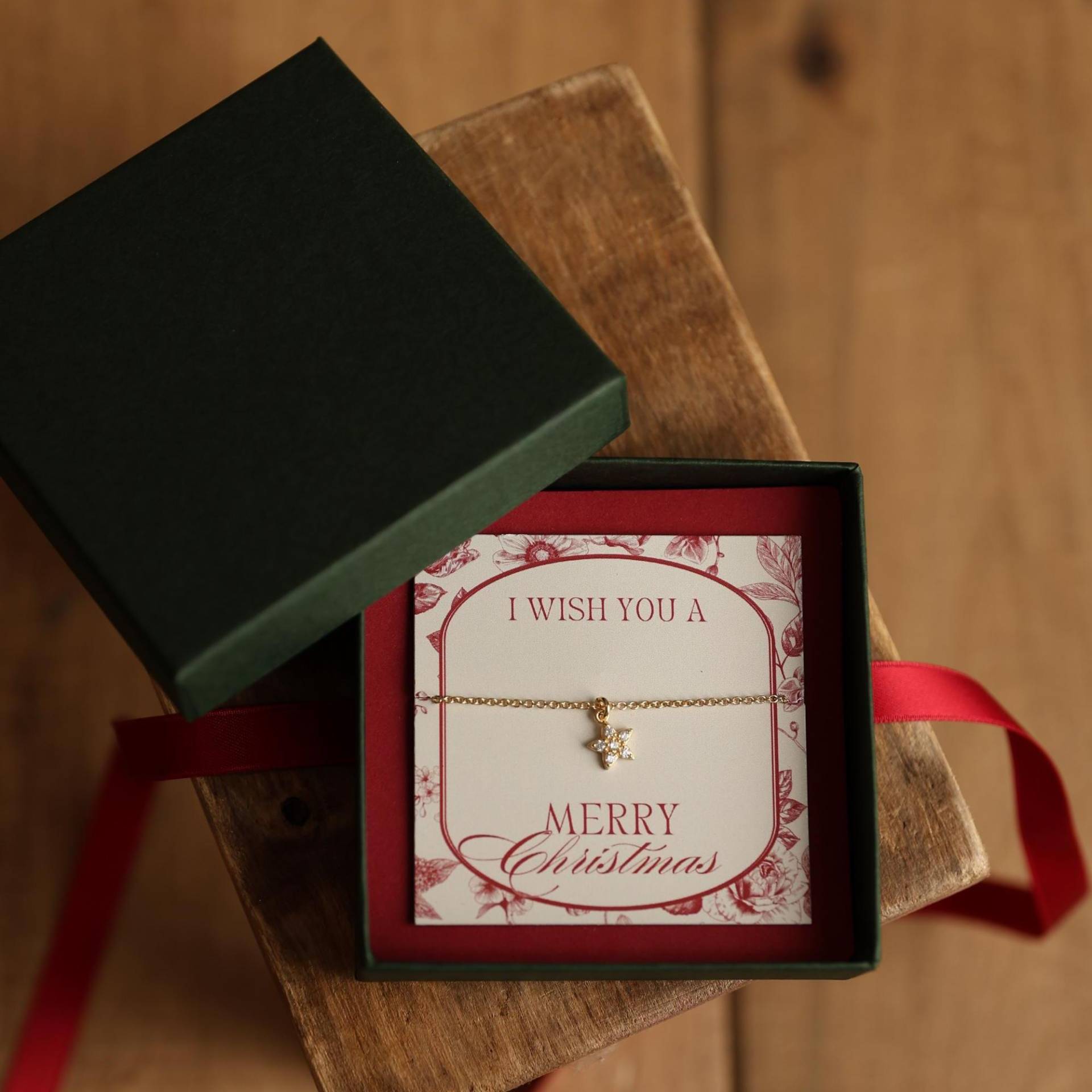 Armband Stern Aus Vergoldetem 925 Silber, Anhänger Mit Zirkonia, Für Mädchen, Weihnachtsgeschenk Kinderarmband von Plotterflora