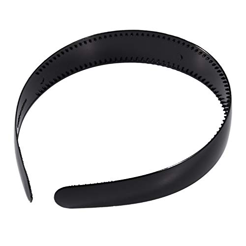 Plouluyt Frauen Schwarz Kunststoff Haarband-Stirnband-Verzierung Zaehne von Plouluyt