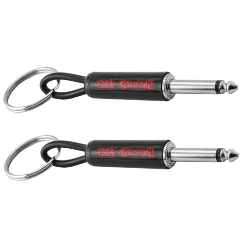 Pluginz Gitarrenstecker-Schlüsselanhänger, silber, 4x1 von Pluginz