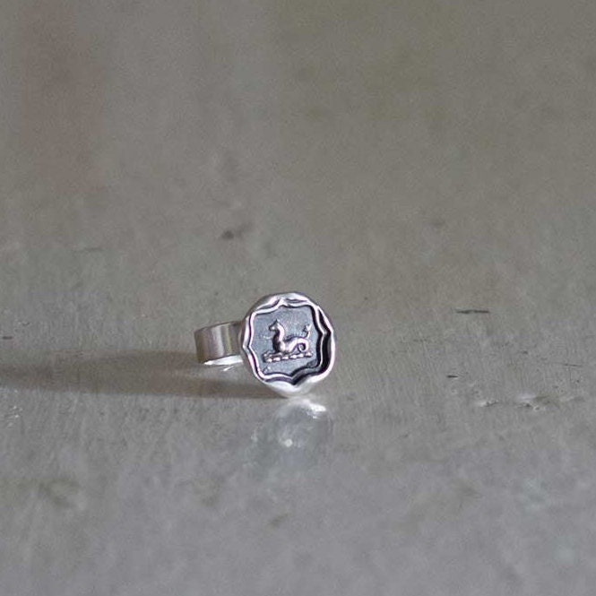 Seepferdchen Wachs Siegel Ring Seepferdchen Wachs Siegel Ring von PlumAndPoseyInc
