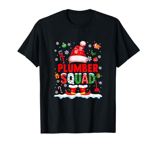 Plumber Squad Men Job Christmas Santa Kostüm Fliege T-Shirt Plumber Squad Men Job Christmas Santa Kostüm Fliege T-Shirt von Plumber Christmas Costume