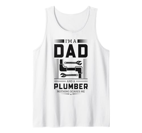 Lustiger Klempner Papa für Männer Vater Tank Top von Plumber Gifts Store Co.