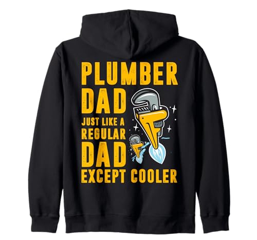 Klempner Dad just Like a Regular Dad Except Cooler Men Kapuzenjacke von Plumbing Hero Tee for Dads and Trades