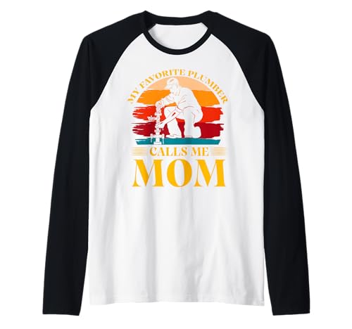 Mein Lieblingsklempner nennt Mich Mama Raglan von Plumbing Hero Tee for Dads and Trades