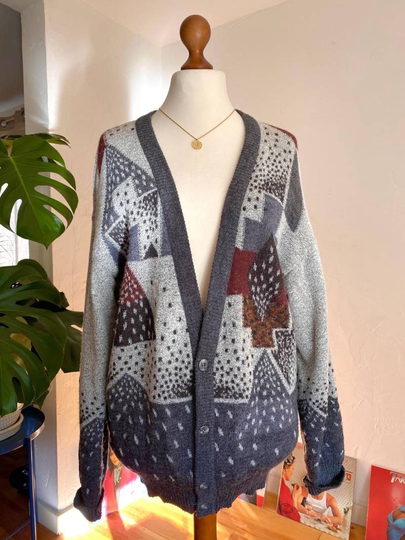 Eu40/42 Vintage Old School Strickjacke 90Er von PlusBabesVintage