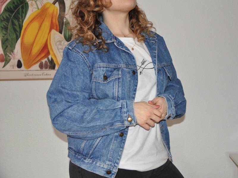 Eu40/42 Vintage Plus Size Jeansjacke M L | 90Er Denim Jacke Übergröße von PlusBabesVintage
