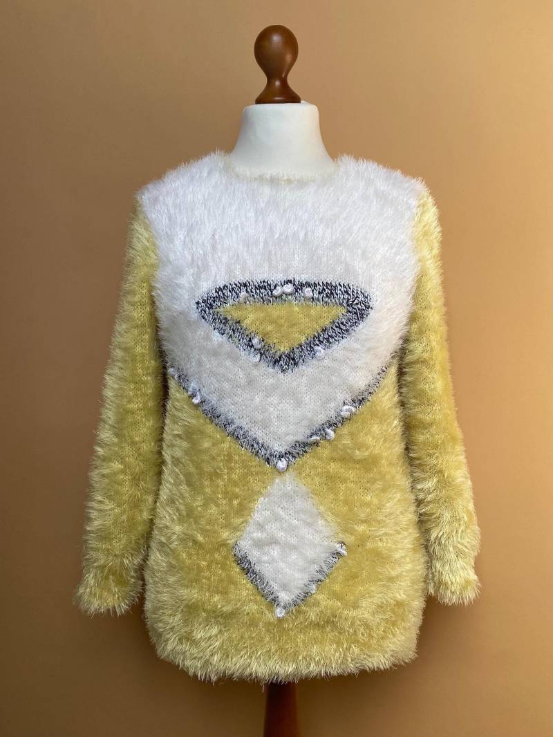 Eu40 Vintage Flauschiger Pullover 80Er von PlusBabesVintage