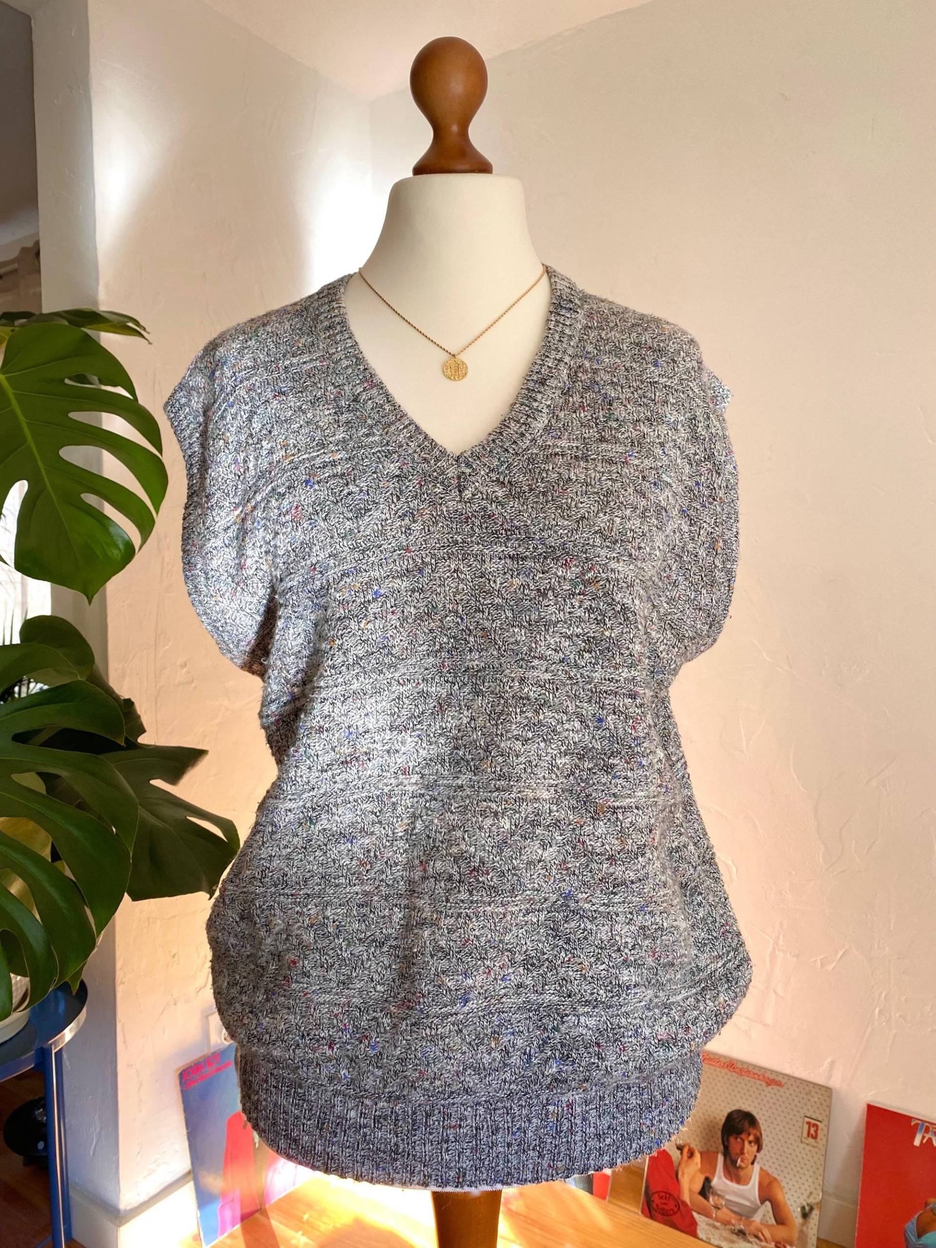 Eu42 Vintage Strick Pullunder Bunt Gesprenkelt 90Er Eu42 Vintage Strick Pullunder Bunt Gesprenkelt 90Er von PlusBabesVintage