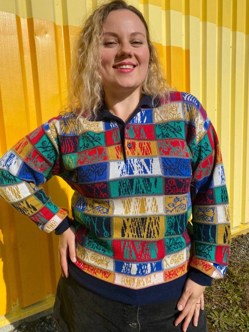 Eu44/46 Vintage Plus Size Pullover - Made in Italy von PlusBabesVintage