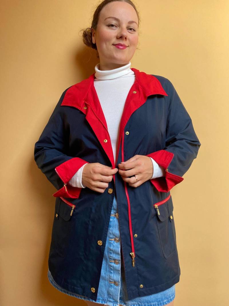 Eu44/46 Vintage Plus Size Übergangs Jacke 90Er von PlusBabesVintage