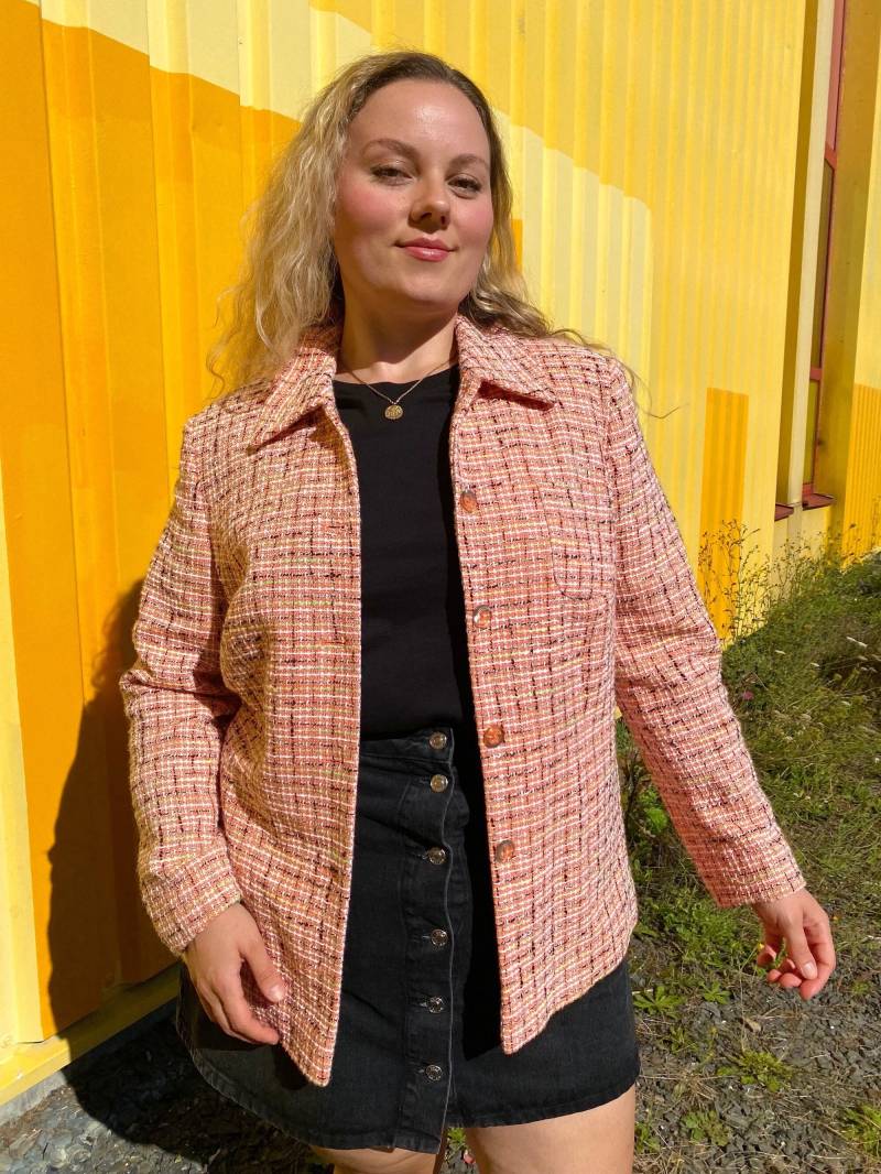 Eu44 Vintage Plus Size Strukturierter Blazer 90Er von PlusBabesVintage