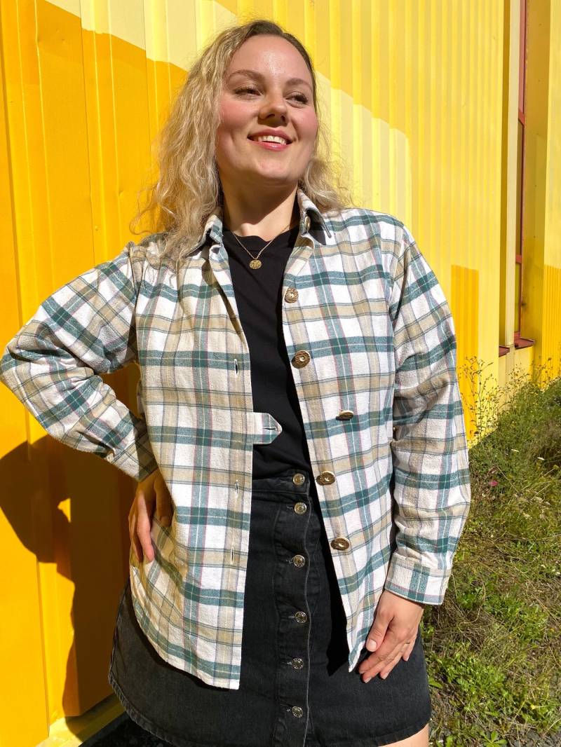 Eu44 Vintage Plus Size Traditionelles Flanellhemd Xl von PlusBabesVintage