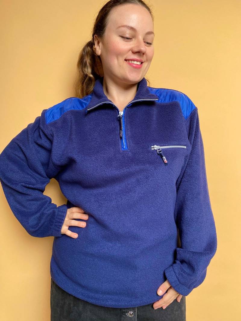 Eu46 Vintage Plus Size Fleece Pullover 90Er von PlusBabesVintage