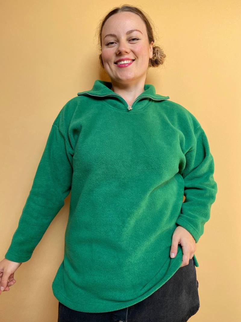 Eu46 Vintage Plus Size Fleece Pullover Deadstock 90S von PlusBabesVintage