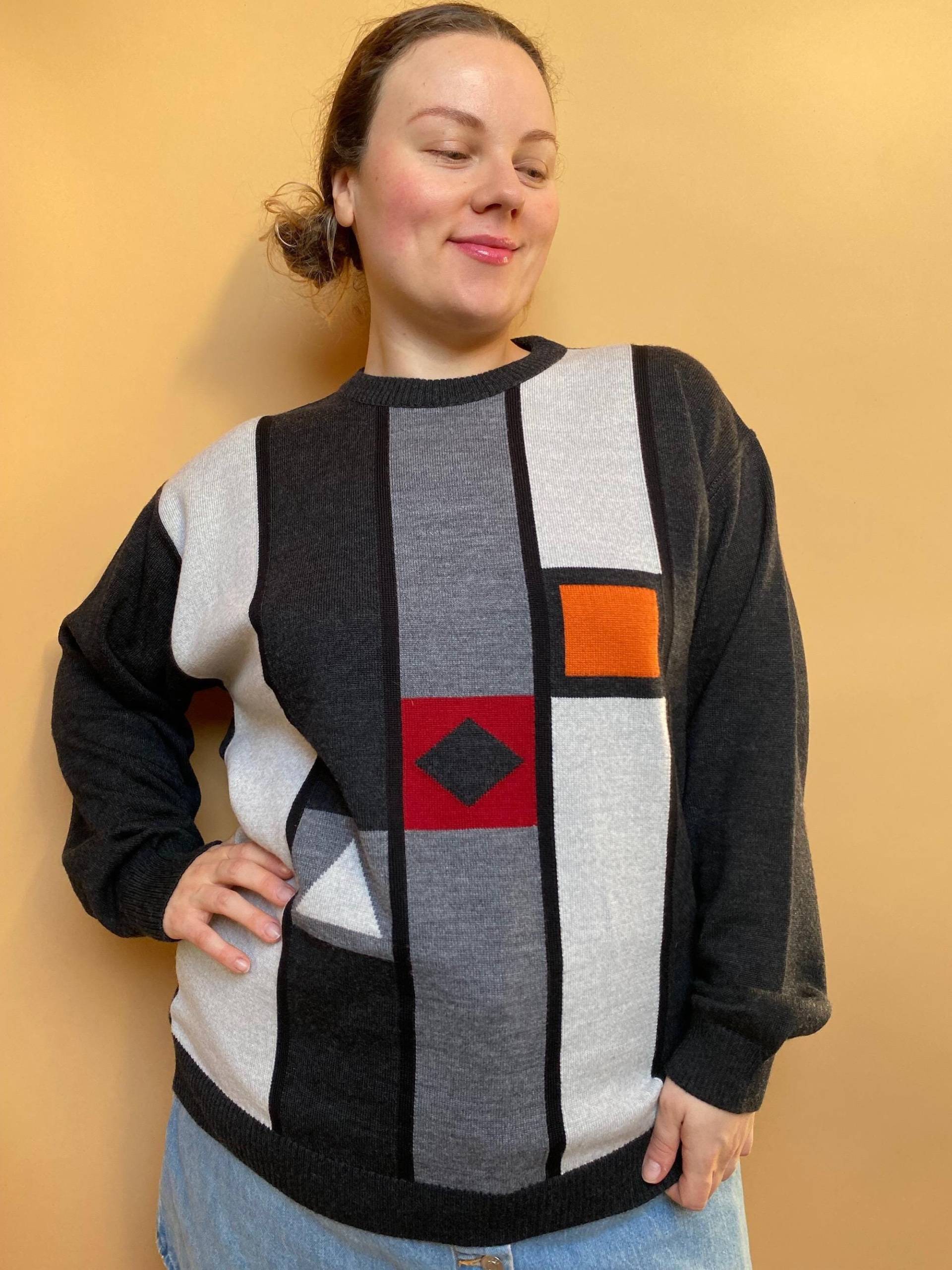 Eu46 Vintage Plus Size Pullover Mit 70% Merinowolle Old School 80Er von PlusBabesVintage