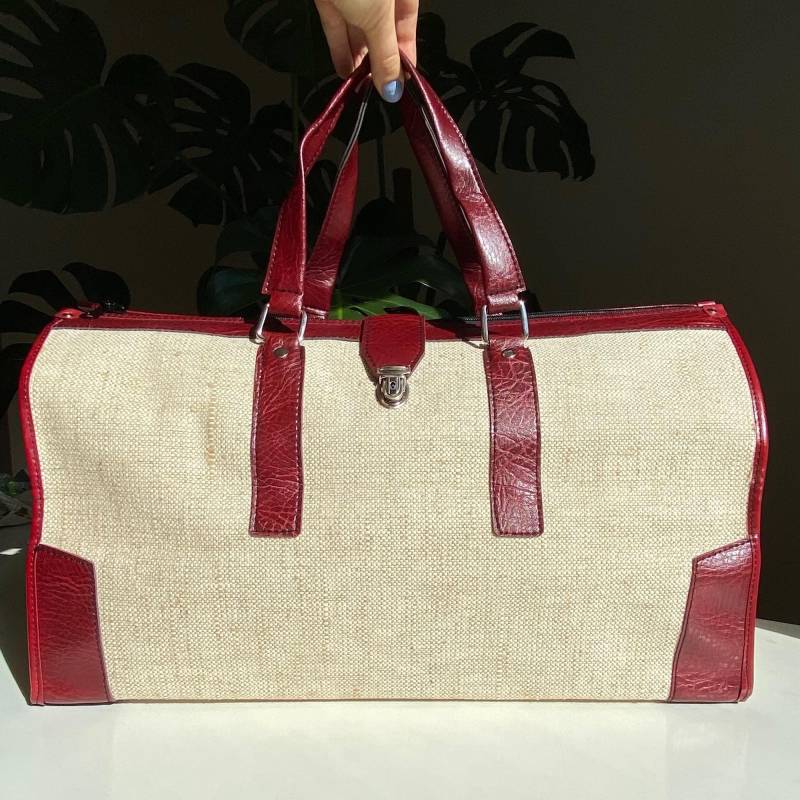 Vintage Weekender Große Reisetasche Abschließbar 90Er von PlusBabesVintage