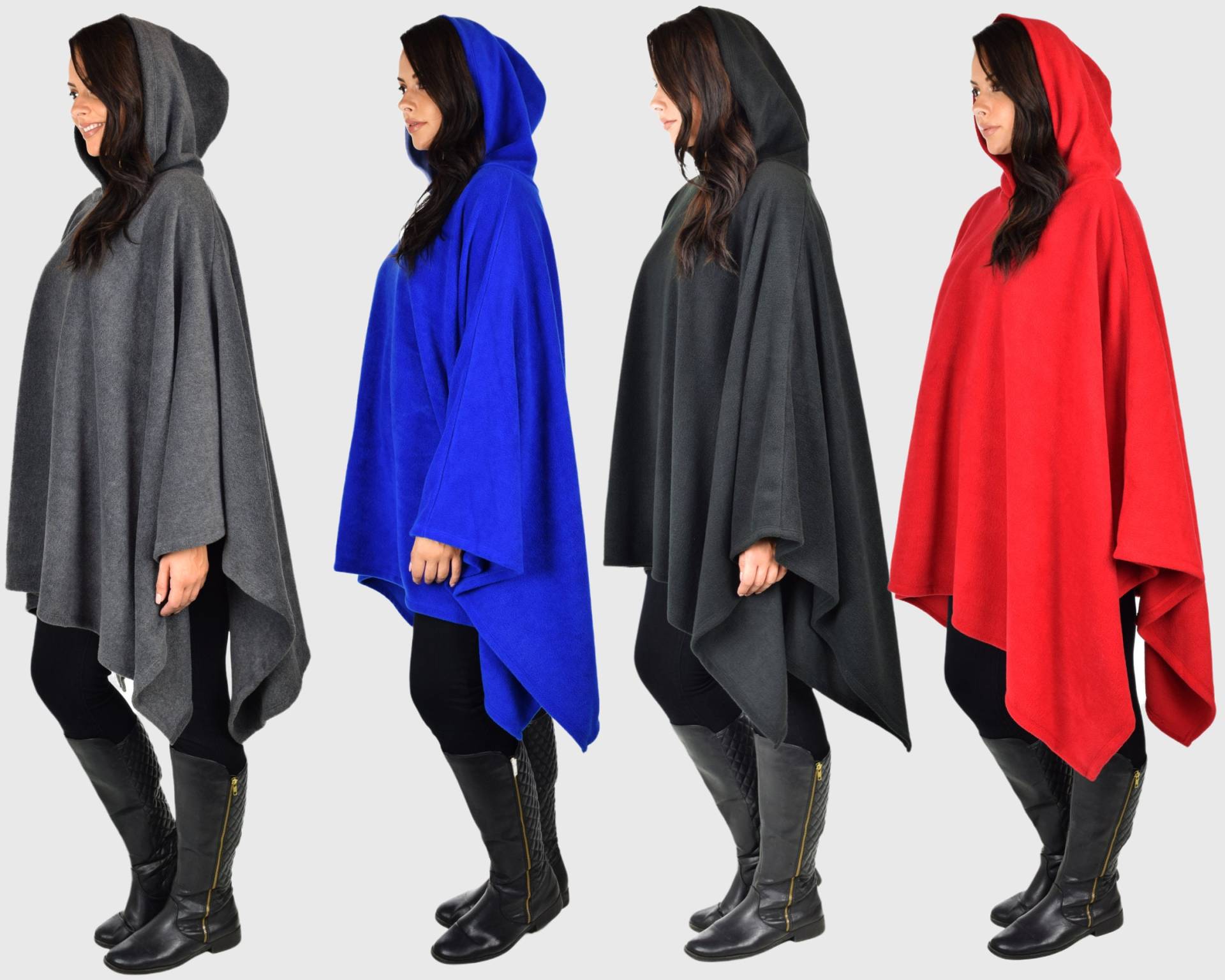 Unisex Erwachsene Poncho Style Hoodie Pullover Fleece Cover Up, Für Kaltes Wetter, Bequemer Vielseitiger Pullover, Made in Usa Unisex Erwachsene Poncho Style Hoodie Pullover Fleece Cover Up, Für Kaltes Wetter, Bequemer Vielseitiger Pullover, Made in Usa von PlusOrBust