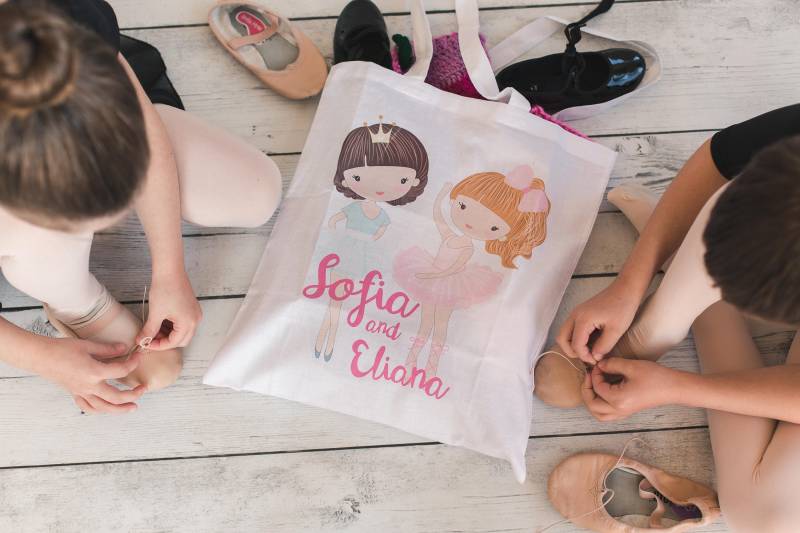 Tanz-Tasche, Benutzerdefinierte Tanztasche, Schwestertasche, Ballerina Tasche, Mädchen Kleinkind Tasche von PlushPiper