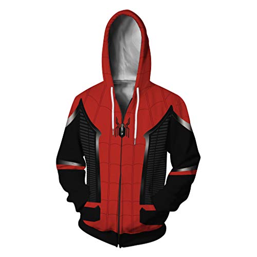 Plustrong Unisex Kapuzenpullover mit Reißverschluss und Taschen - - Mittel von Plustrong