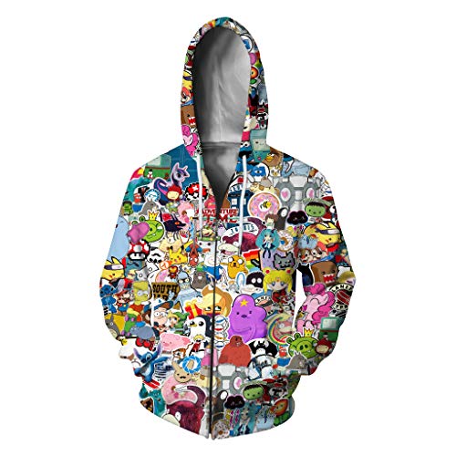 Plustrong Unisex Kapuzenpullover mit Reißverschluss und Taschen - - XX-Large Plustrong Unisex Kapuzenpullover mit Reißverschluss und Taschen - - XX-Large von Plustrong