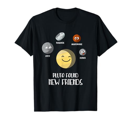 Pluto Zwergplanet Freunde Planeten Weltraum Lustiges Kinder T-Shirt von Pluto Astronomie Geschenkideen