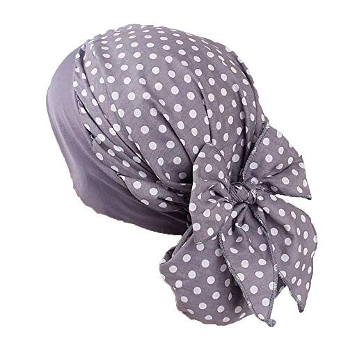 Pluto & Fox Kopftuch Damen Chemo Turban Elegant Bandana Kopfbedeckung für Krebs, Chemotherapie, Haarausfall, Schlaf, Make up (# 1) von Pluto & Fox