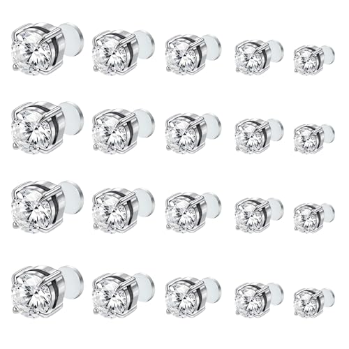 Pluvyze 10 Paare Magnetische Ohrringe,Nasenpiercing Magnet,Magnet Ohrringe Herren von Pluvyze