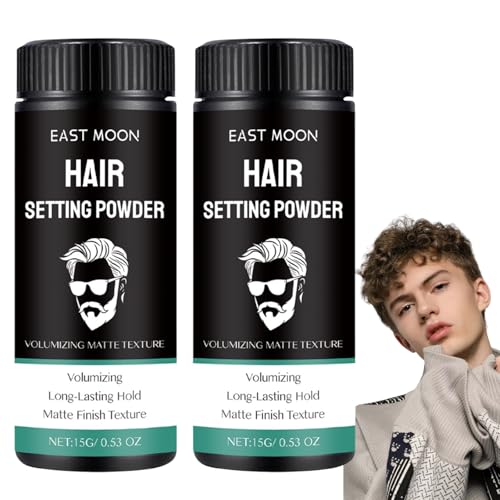 2 Stück Based Texture Powder Texture Powder Haarpuder Männer Haar Puder Men Styling Matte Textur Frischer Ansatz Langanhaltender Halt von Pluvyze